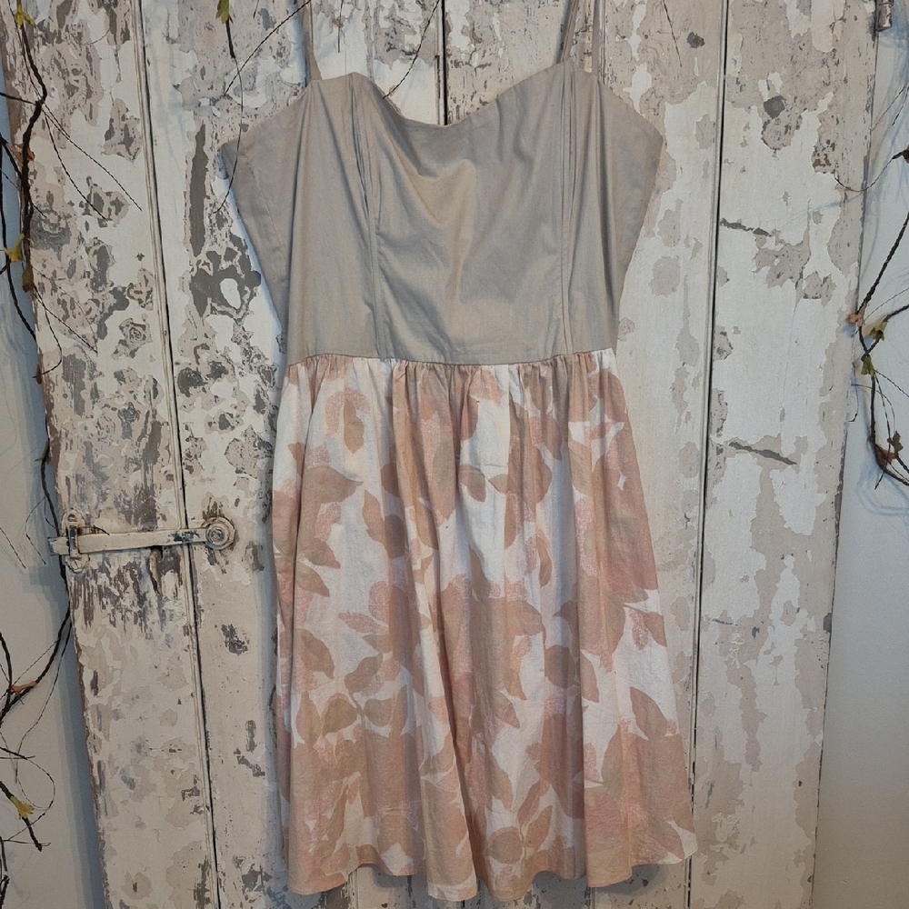 H&M Peach and Cream Sundress
